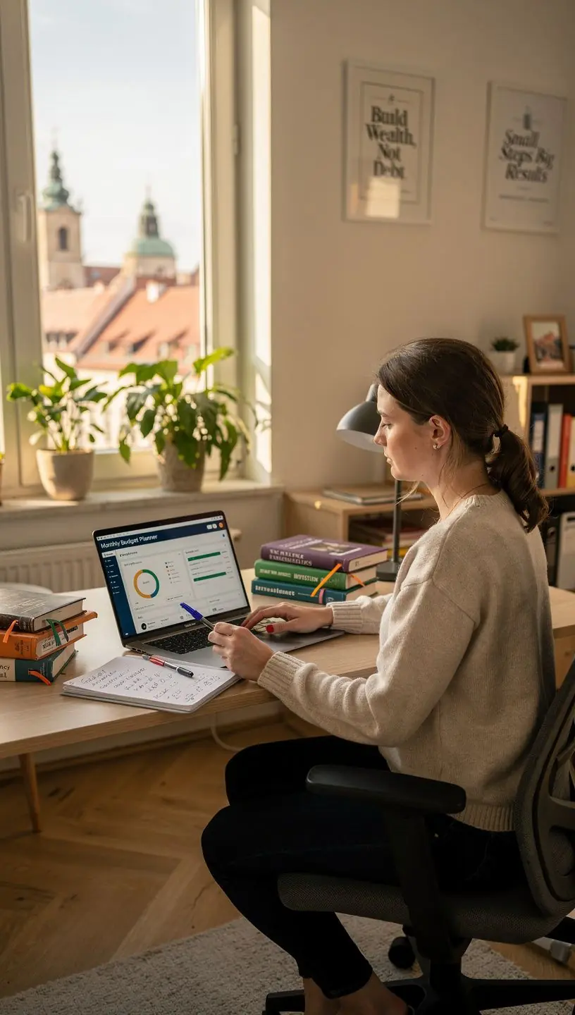 Schéma strukturované cesty učení s jednotlivými kroky a ikonami knih