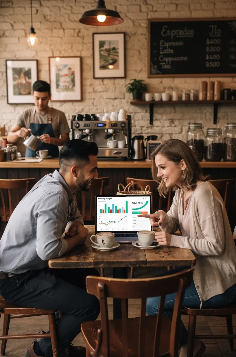 Ilustrace srovnání příjmů a výdajů na finančním grafu